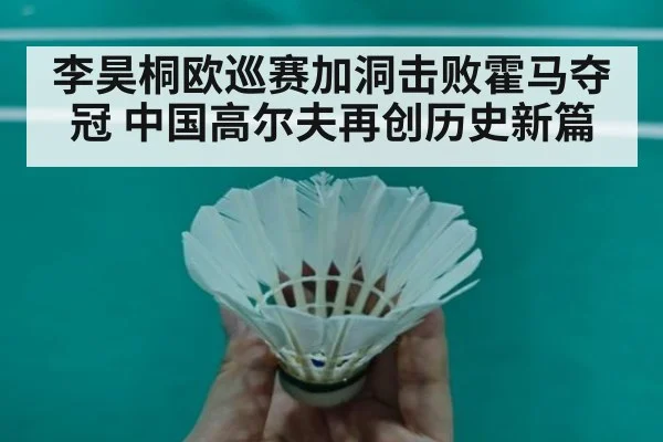 李昊桐欧巡赛加洞击败霍马夺冠 中国高尔夫再创历史新篇